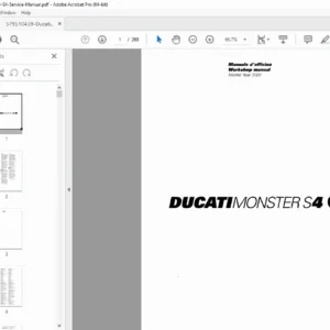 Ducati Monster S4 Workshop Service Manual (2001) – Factory PDF