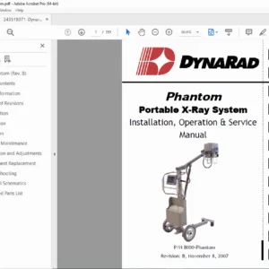 DynaRad Phantom Portable X-Ray Service Manual - PDF
