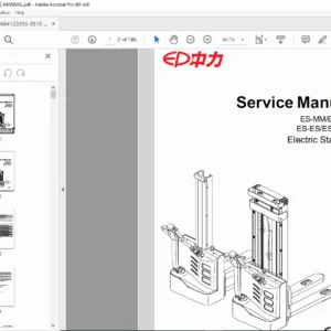 EP ES10-10ES Electric Stacker Service Manual PDF