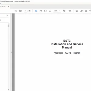 EST3 Fire Alarm Installation & Service Manual PDF — Edwards / GE