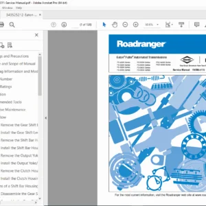 Eaton Fuller FS/FSO 4–8 Speed Service Manual TRSM-0110 PDF