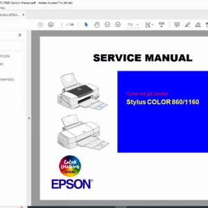 Epson Stylus Color ESC/P2 (P860) Service Manual – Factory PDF