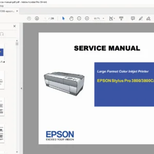 Epson Stylus Pro 3800 3800C 3850 Service Manual PDF