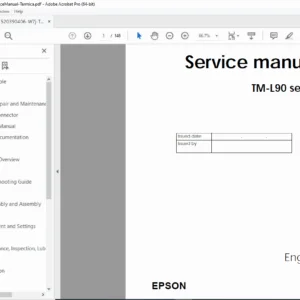 Epson TM-L90 Series Service Manual & Repair Guide PDF