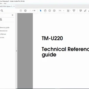 Epson TM-U220 POS Printer Technical Reference & Service Manual (Rev. D) PDF