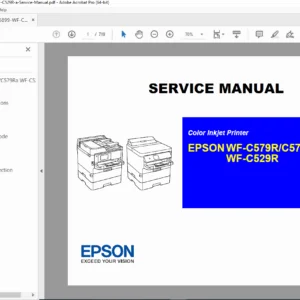 Epson WF-C579R/C579Ra/WF-C529R Service Manual (PDF)