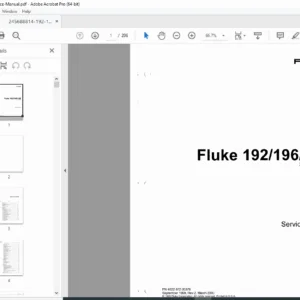Fluke 192/196/199 ScopeMeter Service Manual + Calibration (PDF)