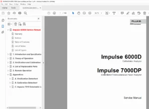 Fluke Biomedical Impulse 6000D / 7000DP Service Manual PDF Rev-1