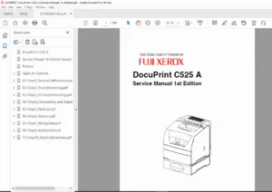 Fuji Xerox DocuPrint C525 A Service Manual Repair Guide PDF