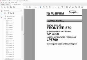 Fujifilm Frontier 570 Digital Minilab Service Manual – Full Repair & Servicing Guide PDF