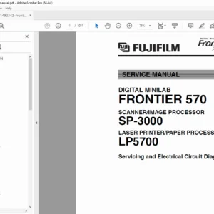 Fujifilm Frontier 570 Digital Minilab Service Manual – Full Repair & Servicing Guide PDF