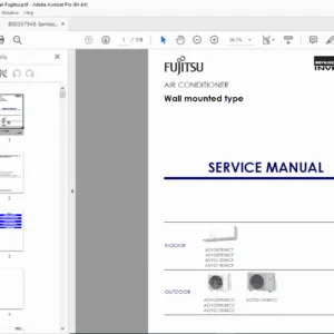 Fujitsu Wall-Mounted AC Service Manual (ASYG KMCF / AOYG KMCC) PDF