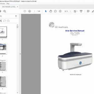 GE Healthcare ARIA Service Manual – Calibration, Repair & Diagnostics PDF