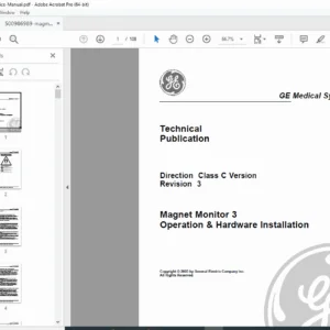GE Magnet Monitor 3 Operation & Installation Manual PDF