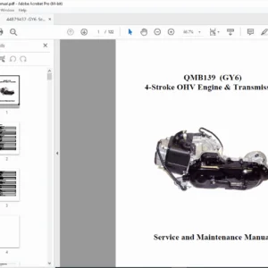 GY6 139QMB 50cc 4-Stroke Scooter Engine Service Repair Manual (PDF)