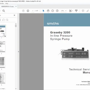 Graseby 3200 Syringe Pump Technical Service Manual – PDF