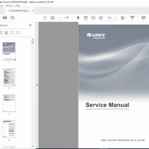 Gree Split AC Service Manual PDF (Wiring, Error Codes, Parts) PDF