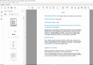 HP 3455A Digital Voltmeter Operating Service Manual Calibration Guide PDF