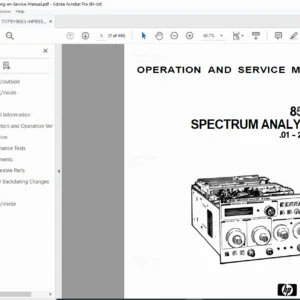 HP 8559A 0.01-21 GHz Spectrum Analyzer Operating & Service Manual PDF
