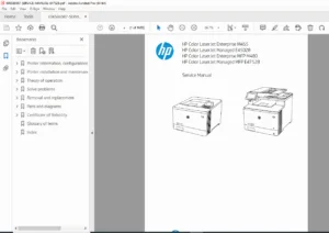 HP Color LaserJet M455 M480 E45028 E47528 Service Manual – PDF