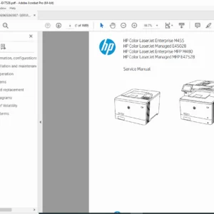 HP Color LaserJet M455 M480 E45028 E47528 Service Manual – PDF