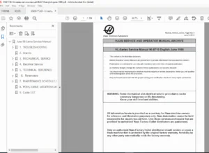 Haas HL Series Lathe Service Manual 96-8710 (June 1998) PDF