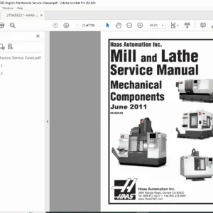Haas Mill & Lathe Mechanical Service Manual (June 2011) PDF