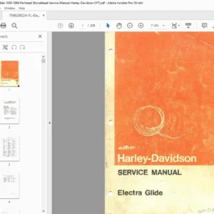Harley-Davidson FL/FLH Electra Glide 1959–1969 Service Manual – PDF