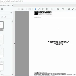 Heidenhain TNC 370 CNC Service Manual PDF