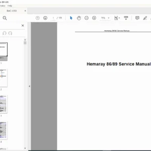 Hemaray 86 Hematology Analyzer Service Manual PDF