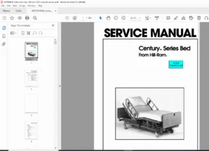 Hill-Rom Century Series Bed Service Manual (Models 835, 837) PDF