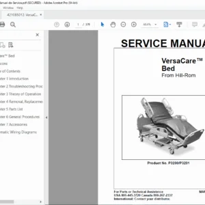 Hill-Rom VersaCare Bed Service Manual PDF DOWNLOAD
