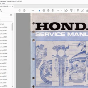 Honda CB-1 1989-1990 Service Repair Manual PDF (OEM Workshop Guide)