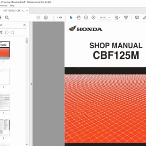 Honda CBF125M Shop Manual (2008) – Service & Wiring Diagram PDF