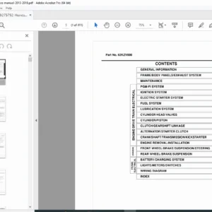 Honda NBC110 Service Manual (2013–2018) PGM-FI Wiring Diagram PDF