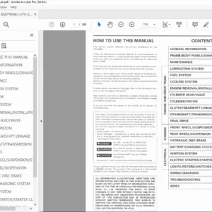 Honda VTX Service Manual PDF — Repair, Specs, Torque & Wiring Guide