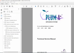 Hospira Plum A+ Infusion System Service Manual & Repair Guide PDF