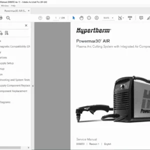 Hypertherm Powermax 30 AIR Service Manual PDF