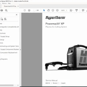 Hypertherm Powermax30 XP Plasma Cutter Service Manual (808150) – PDF