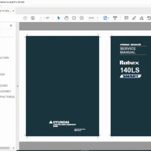 Hyundai Robex 140LS Smart Excavator Service Manual PDF
