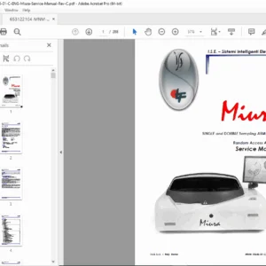 I.S.E. Miura Clinical Analyzer Service Manual (Single/Double Arm) PDF