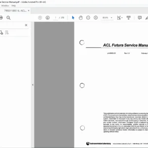 IL ACL Futura Service Manual - Repair, Maintenance & Schematics PDF