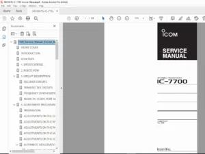 Icom IC-7700 Service Manual PDF DOWNLOAD