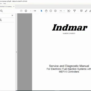 Indmar MEFI 6 Marine Engine Service & Diagnostic Manual – PDF