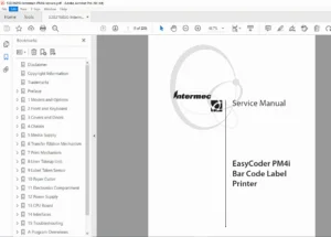 Intermec PM4i EasyCoder Service Manual - Barcode Printer Repair PDF