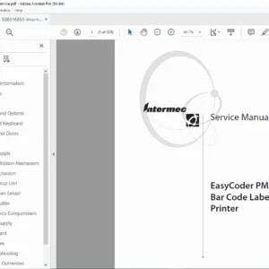 Intermec PM4i EasyCoder Service Manual - Barcode Printer Repair PDF