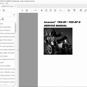 Invacare TDX SP Service Manual Complete Repair Maintenance Guide PDF