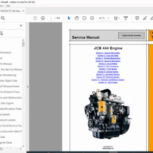 JCB 444 Diesel Engine Service Manual PDF Workshop Repair Guide Download