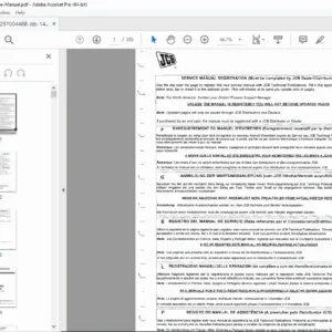JCB Backhoe Loader 337001+ Service Manual – General Specs (PDF)