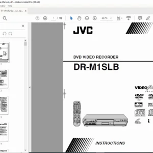 JVC DR-M1SLB DVD Video Recorder Instructions Manual (PDF)